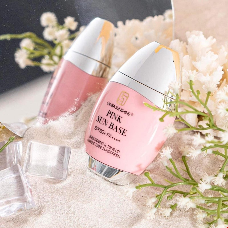 Kem chống nắng kiêm kem lót nâng tông da Laura Sunshine Pink Sun 50ml