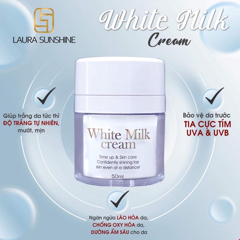 Laura Sunshine White Milk Cream 50ml