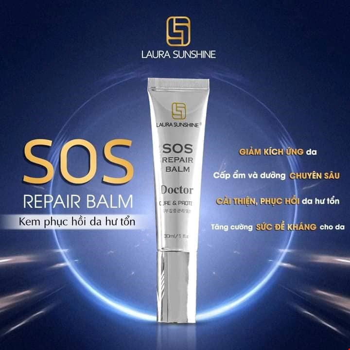 Kem phục hồi da hư tổn Laura Sunshine SOS Repair Balm 30ml