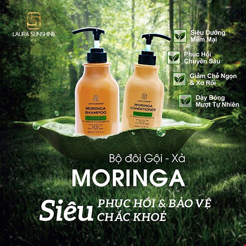 Dầu xả chiết xuất chùm ngây Laura Sunshine Moringa Conditioner 500ml