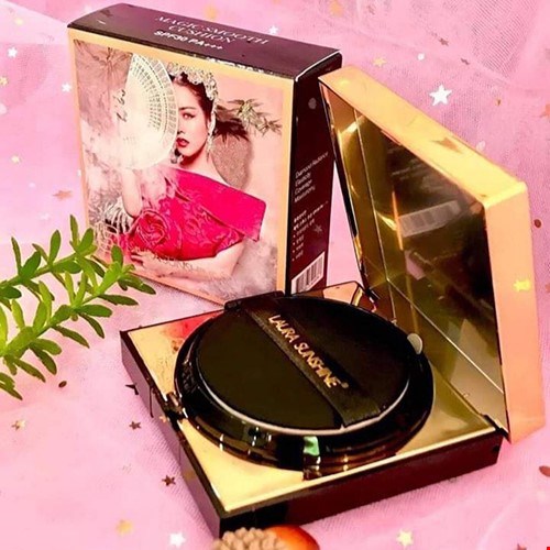 Phấn nước siêu mịn tông sáng Laura Sunshine Magic Smooth Cushion SPF30 No 02 14g