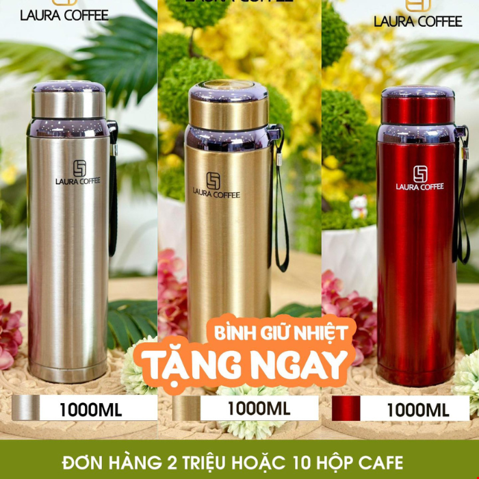 Cà phê Đông trùng Hạ thảo Laura Coffee hộp 10 gói - Laura Sunshine Nhật Kim Anh