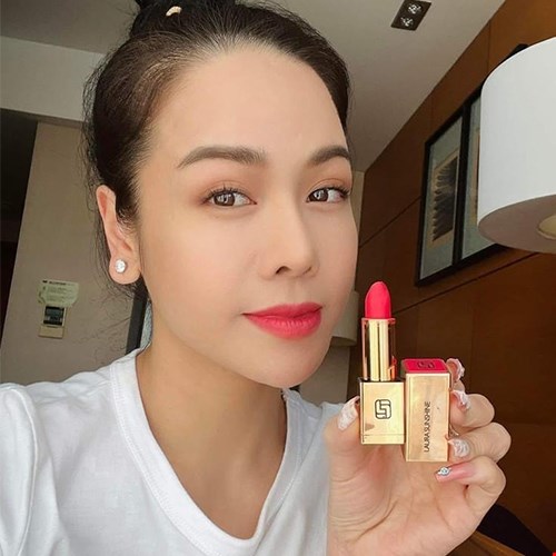 Son Laura Sunshine Golden Velvet Lipstick No.12 4g - Hồng Ánh Tím