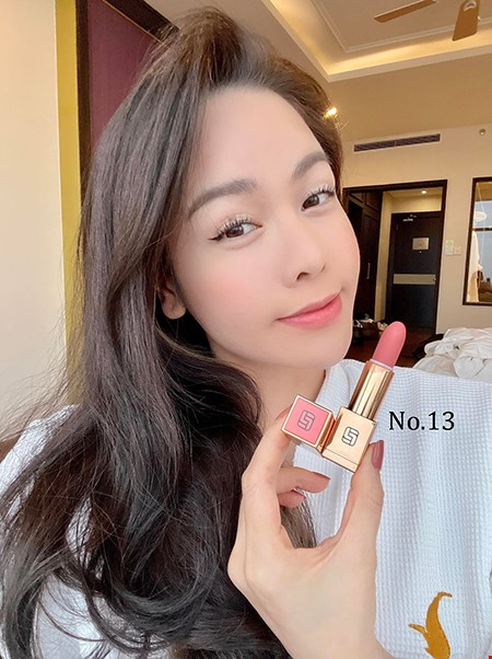 Son Laura Sunshine Golden Velvet Lipstick No.13 4g - Hồng Cam San Hô