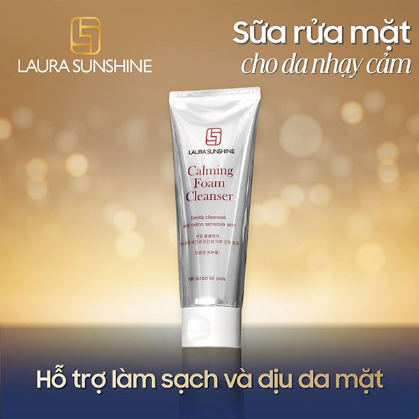 Sữa rửa mặt làm dịu da Laura Sunshine Calming Foam Cleanser 120ml